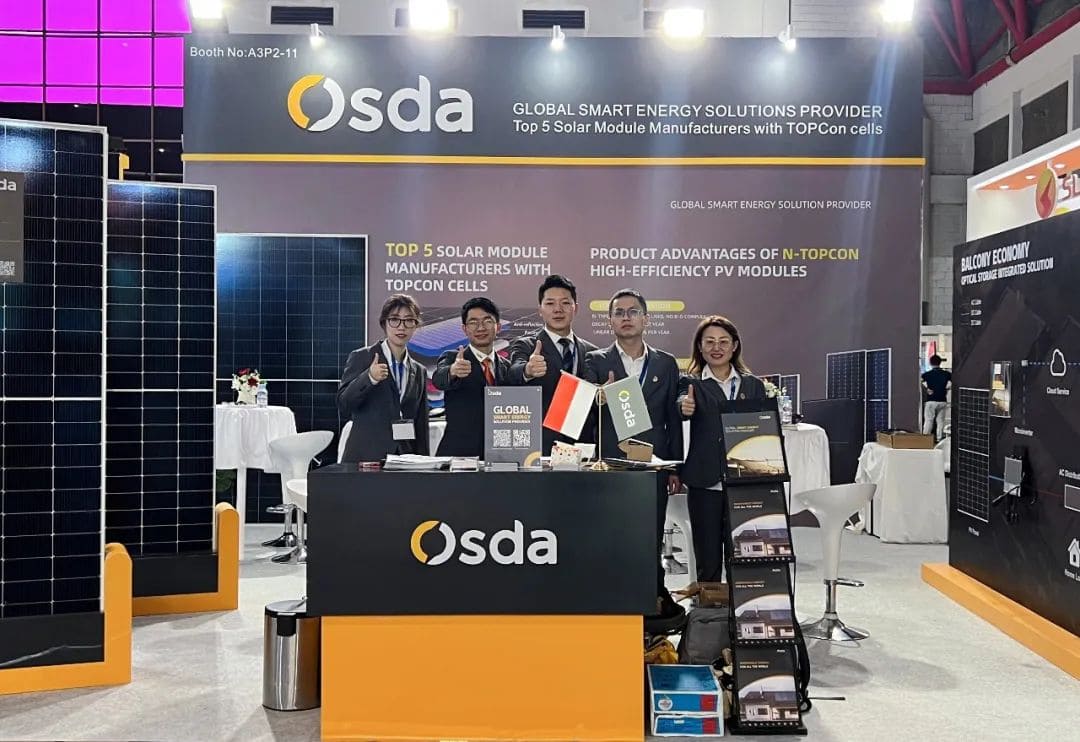 Streben Sie weiter nach Licht und konzentrieren Sie sich auf Indonesien | Osda hat einen wunderbaren Auftritt auf der Indonesia International Solar Energy Exhibition 2023