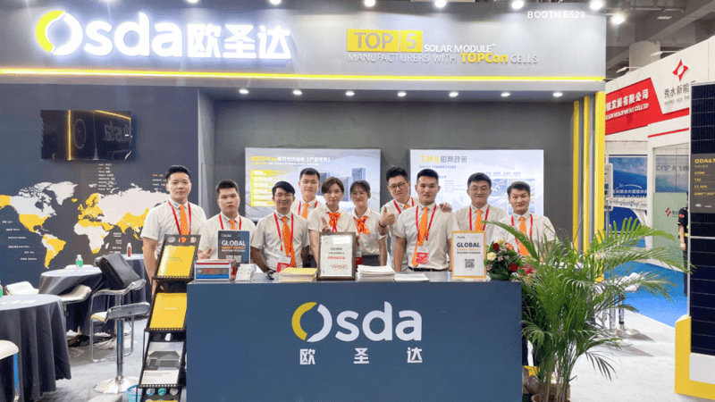 Fokussierung auf Guangzhou, Potenzial für TOPCon gewinnen | Osda tritt auf der World Solar Photovoltaic and Energy Storage Industry Expo 2023 auf